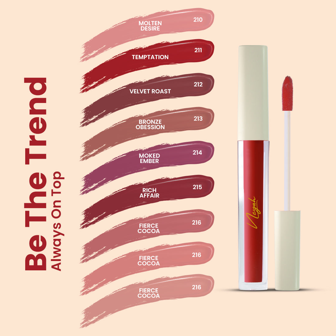 Velvet Luxe Matte stay Lipstick Palette(PALETTE OF 9 – 2 VARIANTS BROWNS & NUDES)