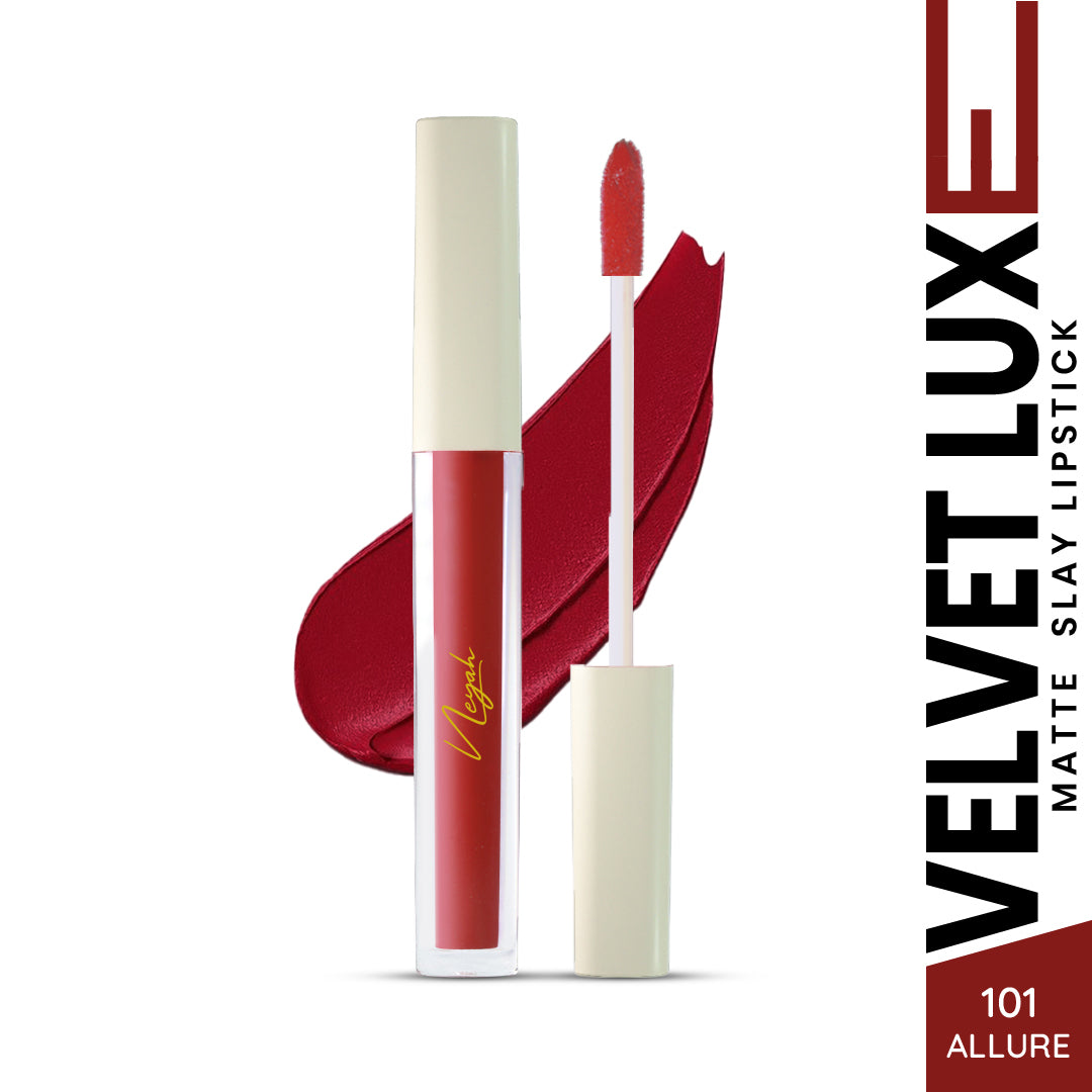 Velvet Luxe Non-Transfer Lipstick – Enriched with Moringa Oil & Vitamin E