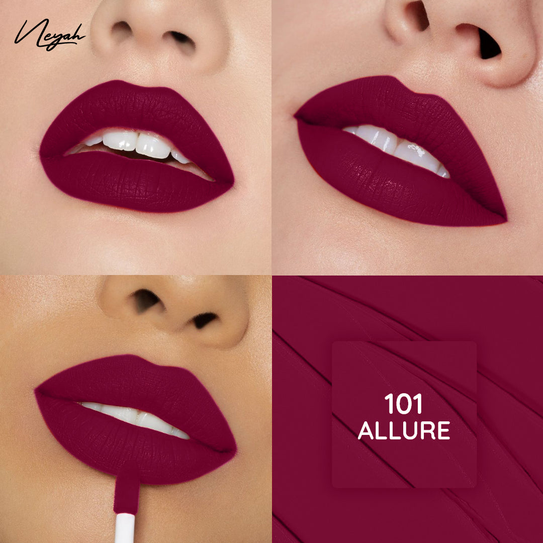 Velvet Luxe Matte Slay Non-Transfer Lipstick – Enriched with Moringa Oil & Vitamin E