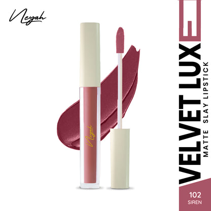 Velvet Luxe Matte Slay Non-Transfer Lipstick – Enriched with Moringa Oil & Vitamin E