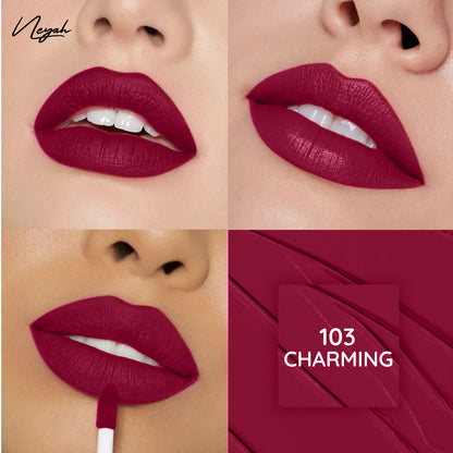 Velvet Luxe Matte Slay Non-Transfer Lipstick – Enriched with Moringa Oil & Vitamin E