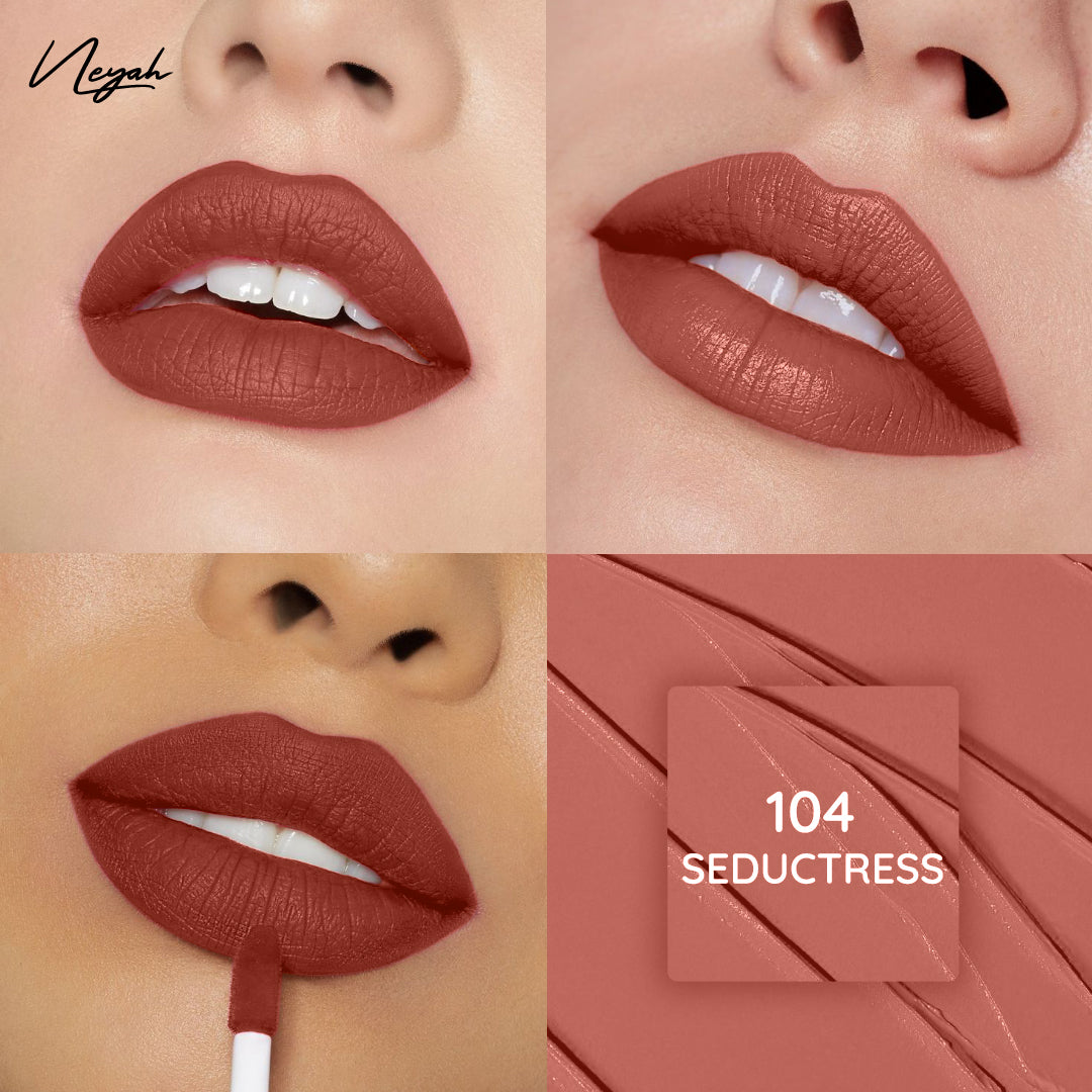 Velvet Luxe Matte Slay Non-Transfer Lipstick – Enriched with Moringa Oil & Vitamin E