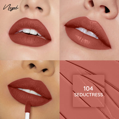 Velvet Luxe Matte Slay Non-Transfer Lipstick – Enriched with Moringa Oil & Vitamin E