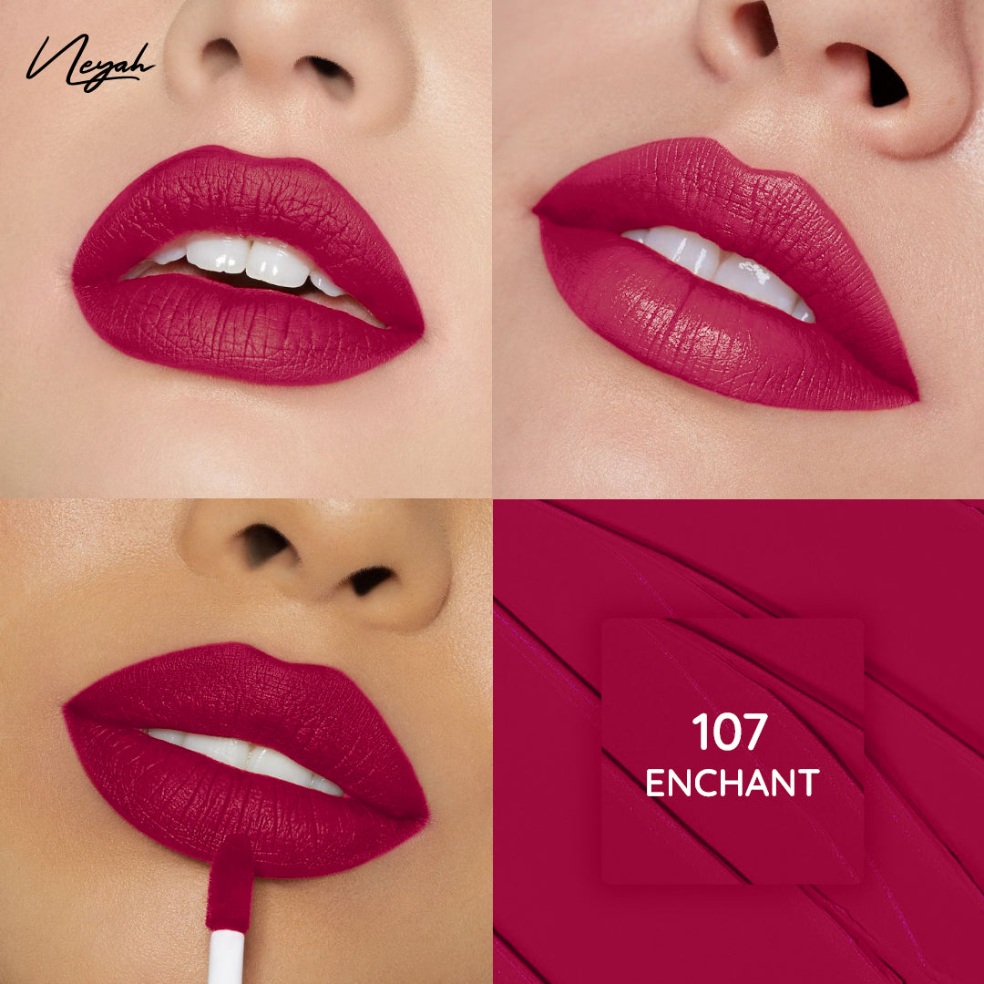 Velvet Luxe Matte Slay Non-Transfer Lipstick – Enriched with Moringa Oil & Vitamin E