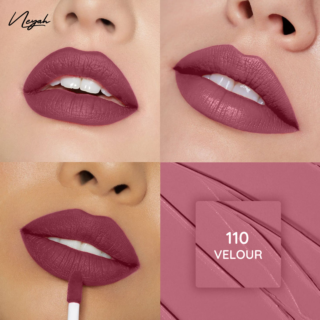 Velvet Luxe Matte Slay Non-Transfer Lipstick – Enriched with Moringa Oil & Vitamin E