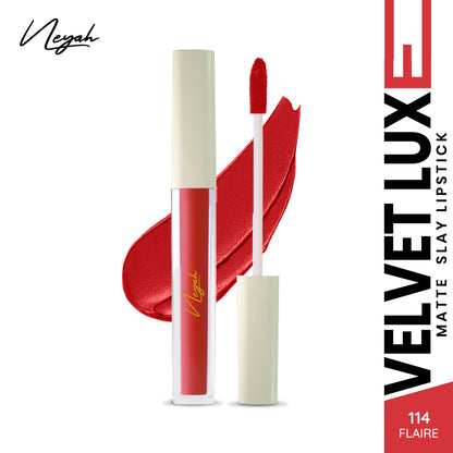 Velvet Luxe Matte Slay Non-Transfer Lipstick – Enriched with Moringa Oil & Vitamin E