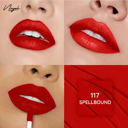 Velvet Luxe Matte Slay Non-Transfer Lipstick – Enriched with Moringa Oil & Vitamin E