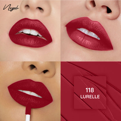 Velvet Luxe Matte Slay Non-Transfer Lipstick – Enriched with Moringa Oil & Vitamin E