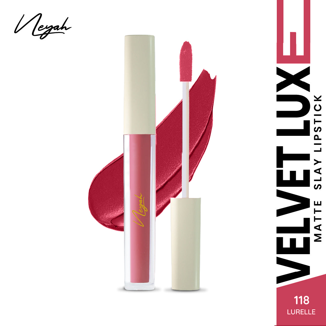Velvet Luxe Matte Slay Non-Transfer Lipstick – Enriched with Moringa Oil & Vitamin E