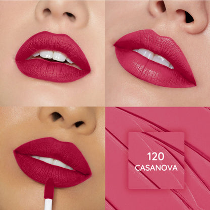 Velvet Luxe Matte Slay Non-Transfer Lipstick – Enriched with Moringa Oil & Vitamin E