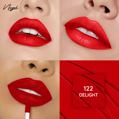 Velvet Luxe Matte Slay Non-Transfer Lipstick – Enriched with Moringa Oil & Vitamin E