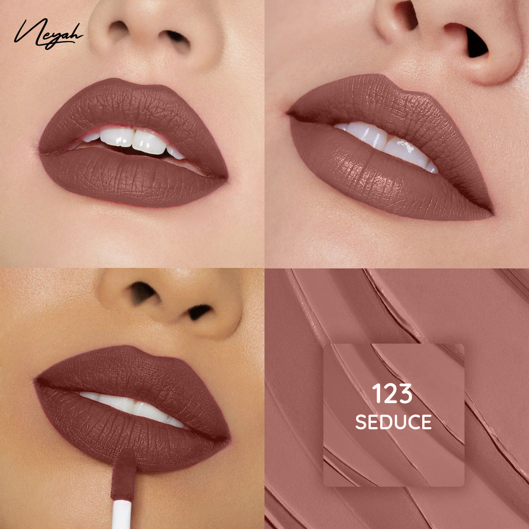 Velvet Luxe Matte Slay Non-Transfer Lipstick – Enriched with Moringa Oil & Vitamin E
