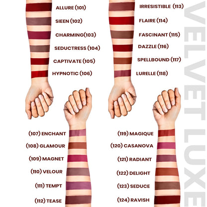 Velvet Luxe Non-Transfer Lipstick – Enriched with Moringa Oil & Vitamin E