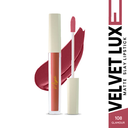 Velvet Luxe Matte Slay Non-Transfer Lipstick – Enriched with Moringa Oil & Vitamin E