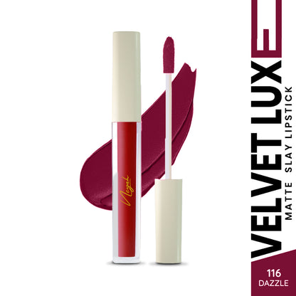 Velvet Luxe Matte Slay Non-Transfer Lipstick – Enriched with Moringa Oil & Vitamin E