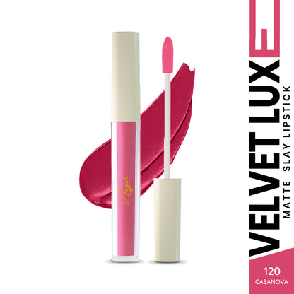 Velvet Luxe Matte Slay Non-Transfer Lipstick – Enriched with Moringa Oil & Vitamin E